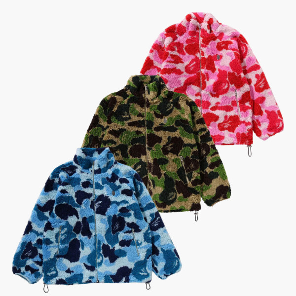 베이프 ABC 카모 메탈 원 포인트 보아 재킷 3컬러 1L80140320