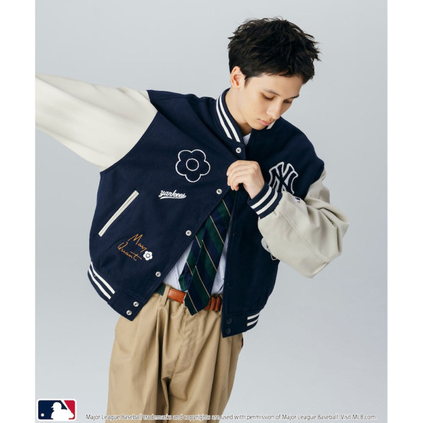 퍼블럭스 MARY QUANT 패치 스타디움 자켓 점퍼 3컬러 3151375300001