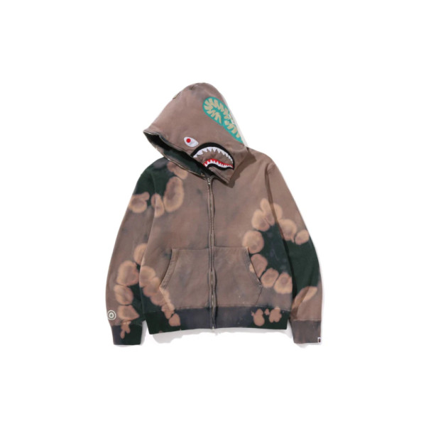 베이프 핸드 다이 샤크 풀집 후디 3컬러 1L30115002