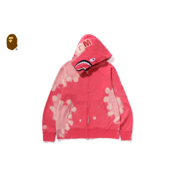 베이프 핸드 다이 샤크 풀집 후디 3컬러 1L30115002