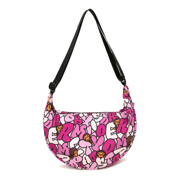 베이프 버블 카모 미디엄 크로스백 핑크 AL70190301