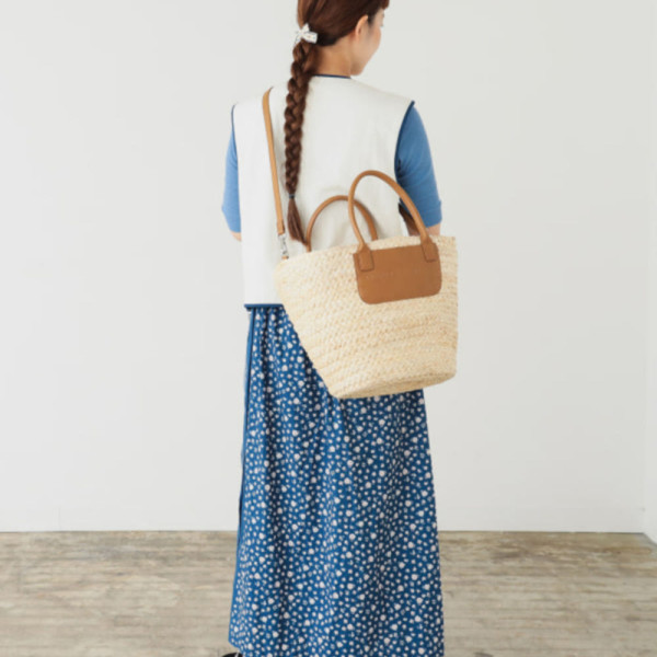 빔즈 DEAN & DELUCA 보냉 파우치 포함 바구니 가방 네추럴 18-61-0026-962