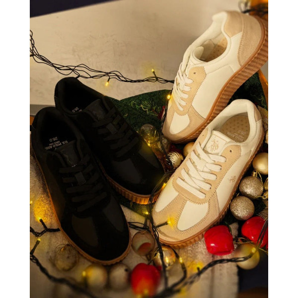 U.S. POLO ASSN. 유에스폴로에센 클리오조 천연 가죽 통굽 스니커즈 2컬러 PL00813ol