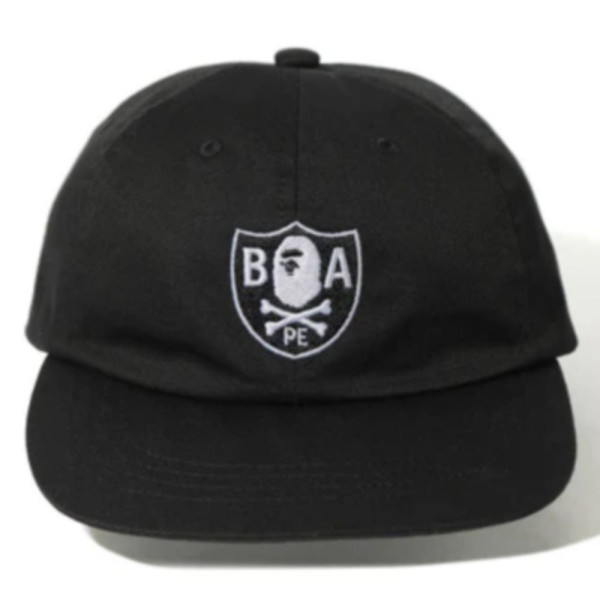베이프 에이프 크로스본 엠블렘 캡 블랙 4L20180002