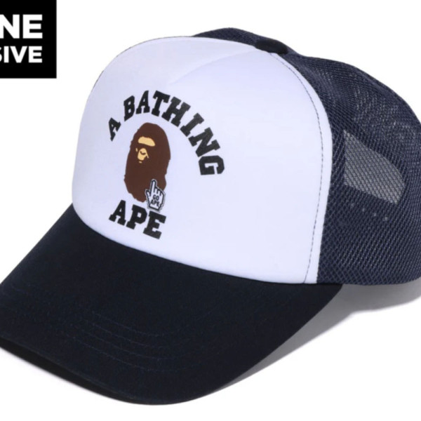 베이프 온라인한정 고 에이프 포인터 칼리지 베이펙 메쉬캡 3컬러 1L25180001