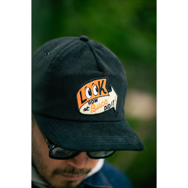 더리얼맥코이 THE REAL McCOY'S 부코 5패널 코듀로이 캡 모자 블랙 BA25106