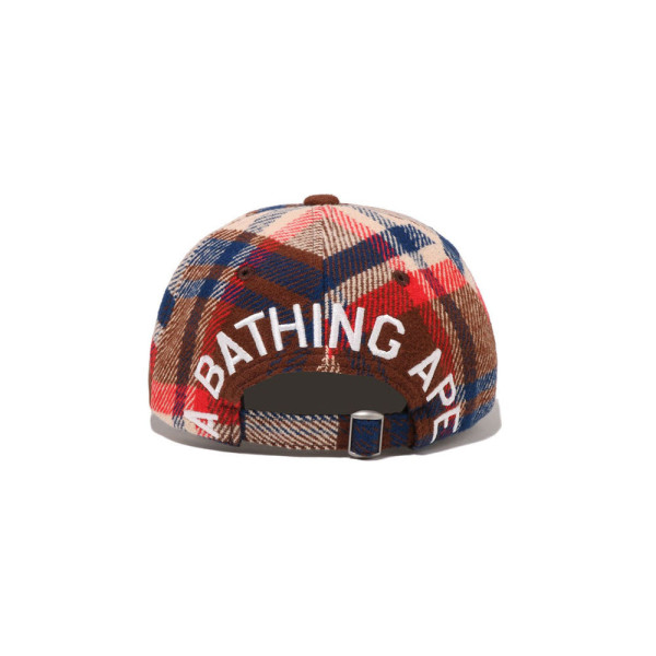 베이프 체크 패널 캡 모자 2컬러 1L80180010