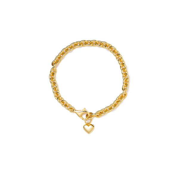 휴먼메이드 하트 실버 팔찌 2컬러 HM29GD070