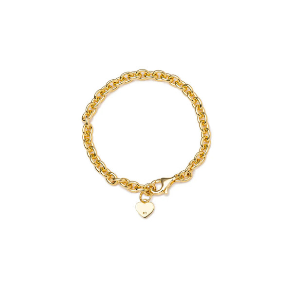 휴먼메이드 하트 실버 팔찌 2컬러 HM29GD070