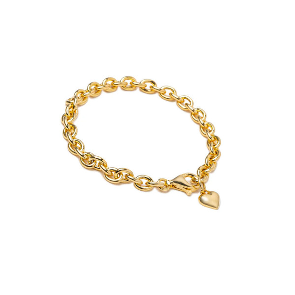 휴먼메이드 하트 실버 팔찌 2컬러 HM29GD070